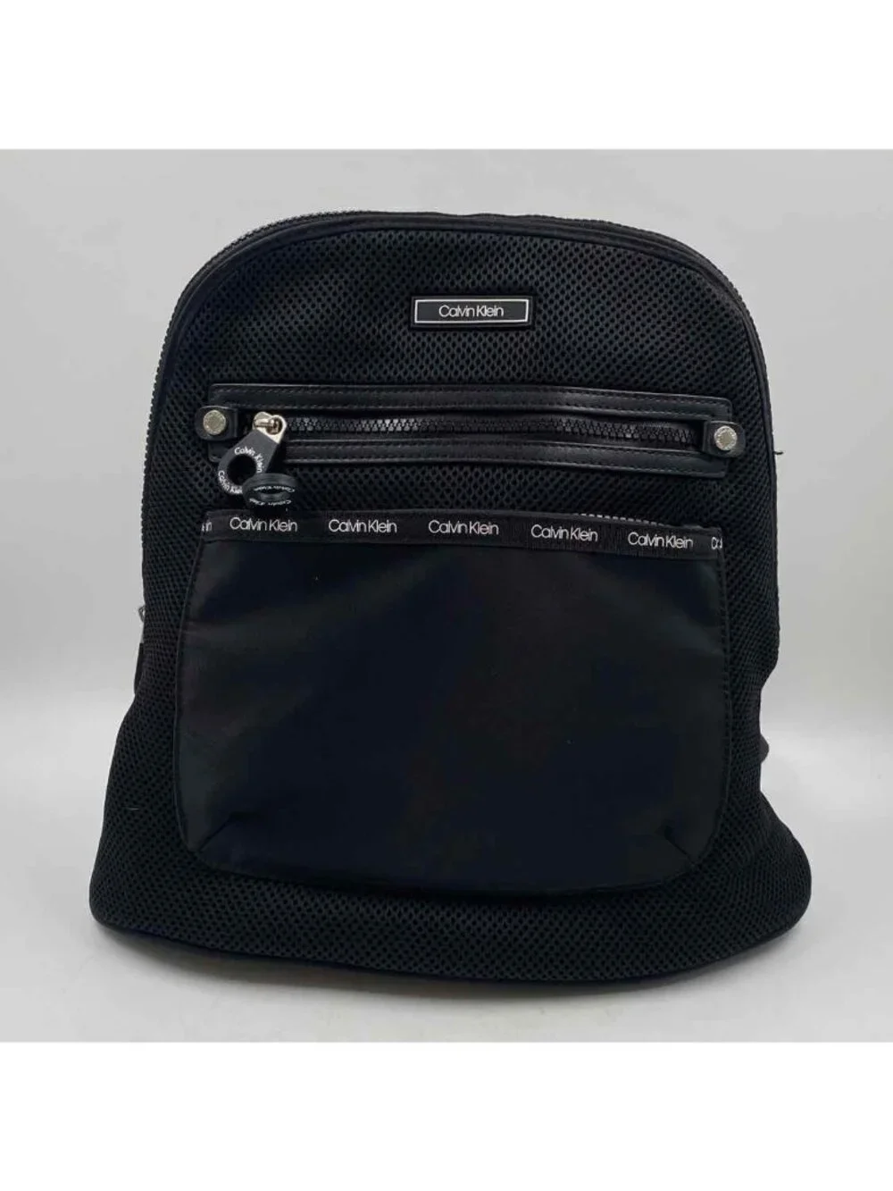 Calvin Klein Women's Black textured Backpack
